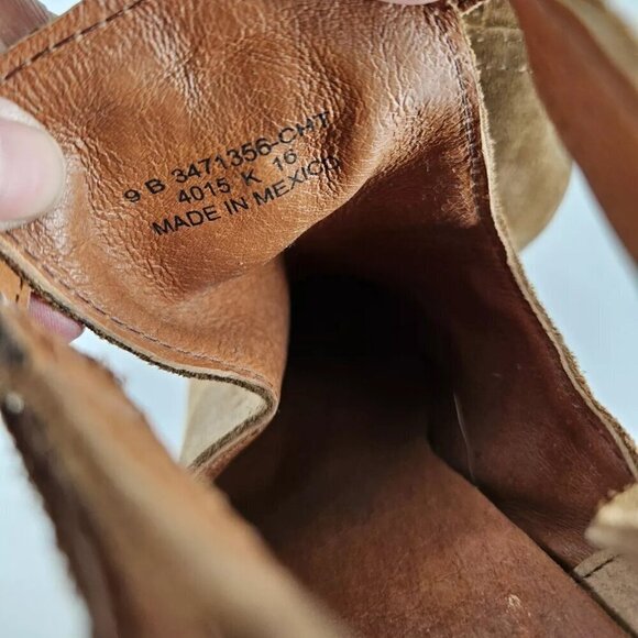 Frye Meghan Chestnut Suede Shootie Ankle Bootie Boot Womens Size 9 B - Picture 10 of 11